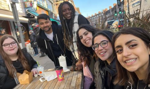 Young adults socialising at Your Yedidim