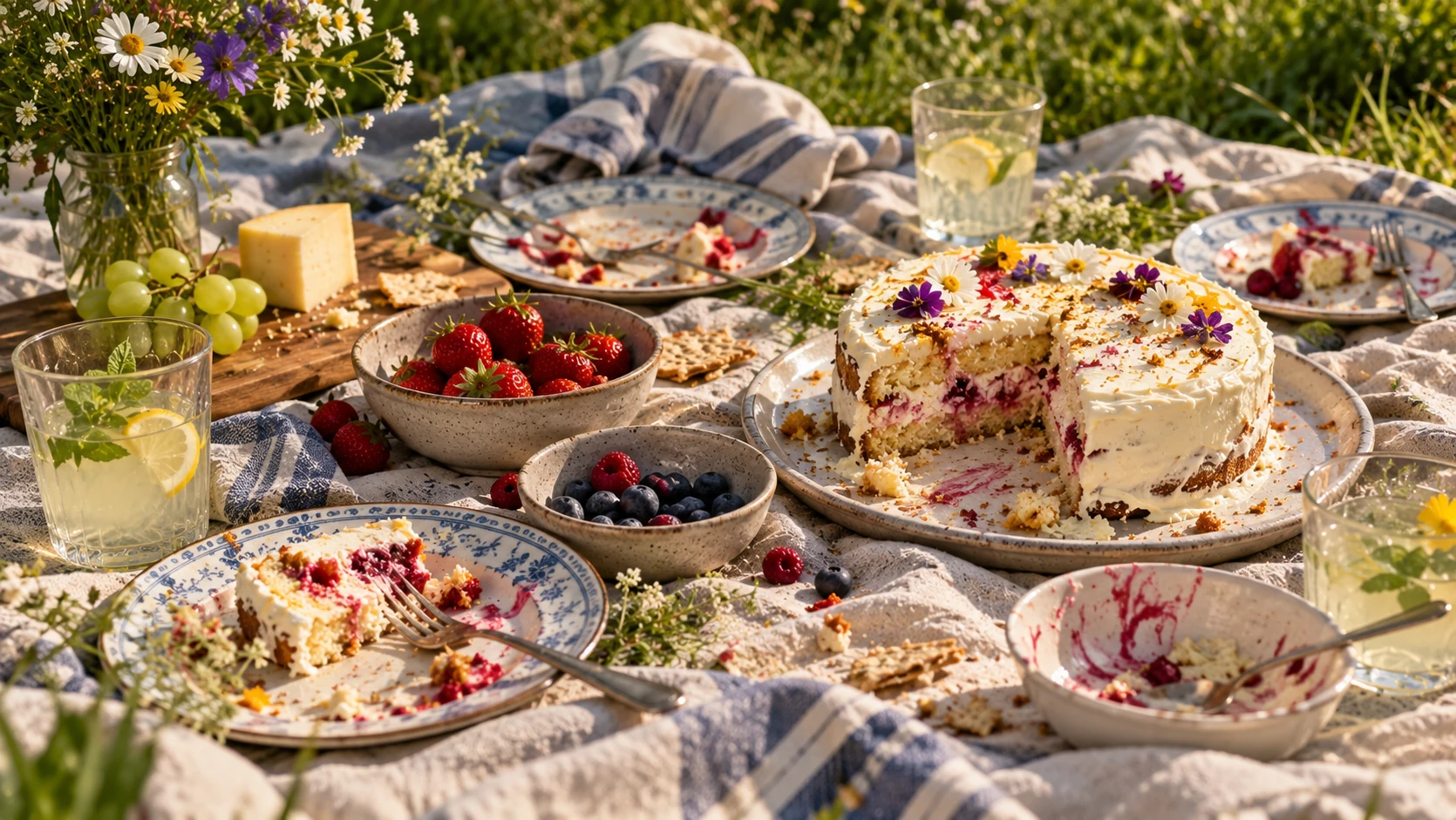 Summer picnic spread